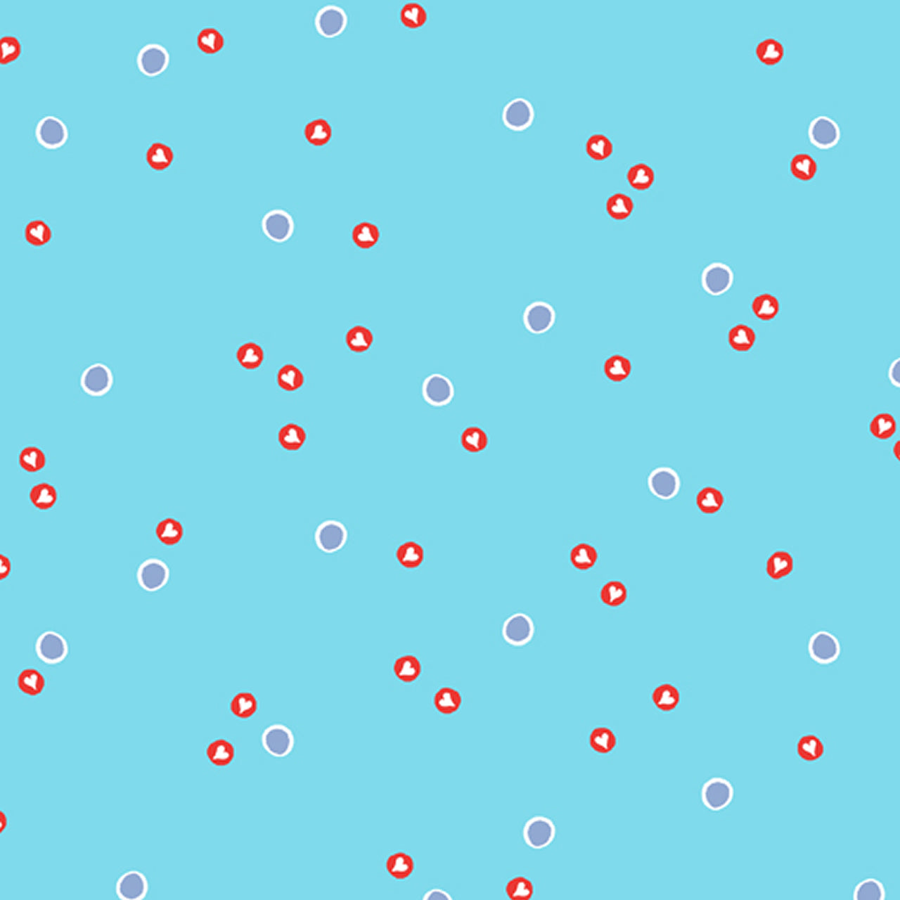 A-5764-B - Stars - Aqua - Ric Rack Rabbits Collection - BLT-P118