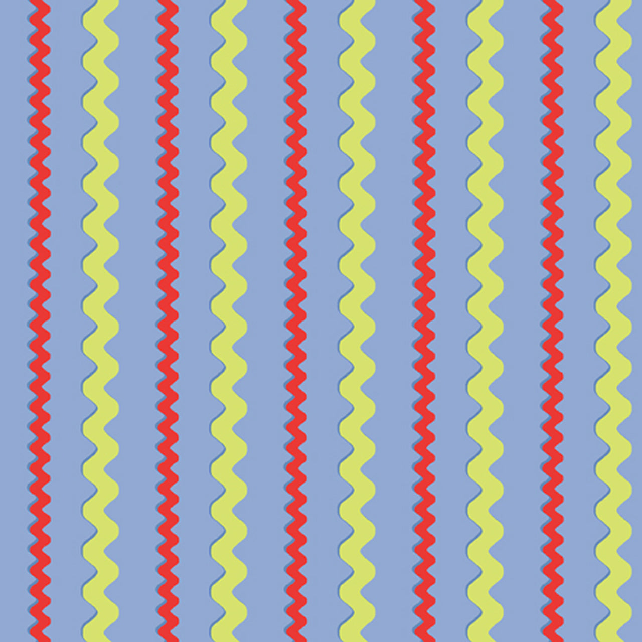 A-5758-BR1 - Vertical Ric Rac - Blue