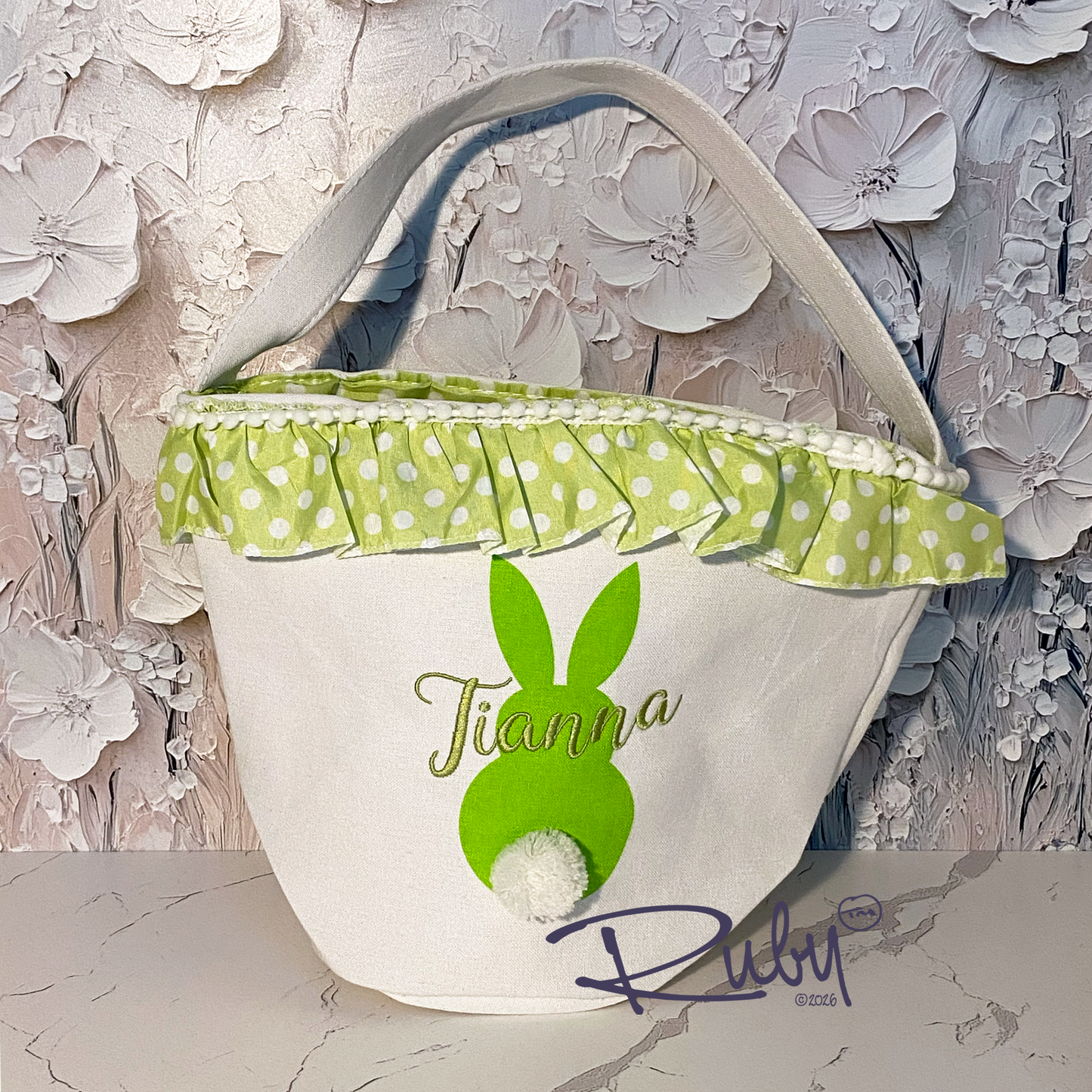 Easter Basket - Green - Personalized