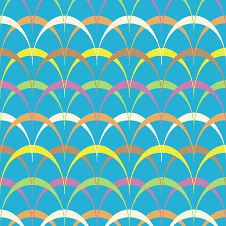 Frippery - Arches - Thomas Knauer - A-35816-T - Multicolored - Blue - Brown - Fuchsia - Green - Orange - Yellow - White - Andover