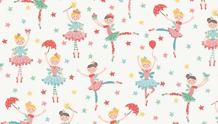 Ballerinas - Color P - Tutu Collection - The Henley Studio - TP-1547-1-P - Multicolored on White - Makeower UK