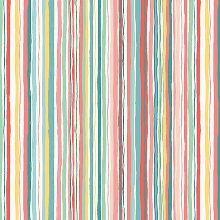 Stripes - Color P - Tutu Collection - The Henley Studio - TP-1523-P - Multicolored on Blue - Makeower UK