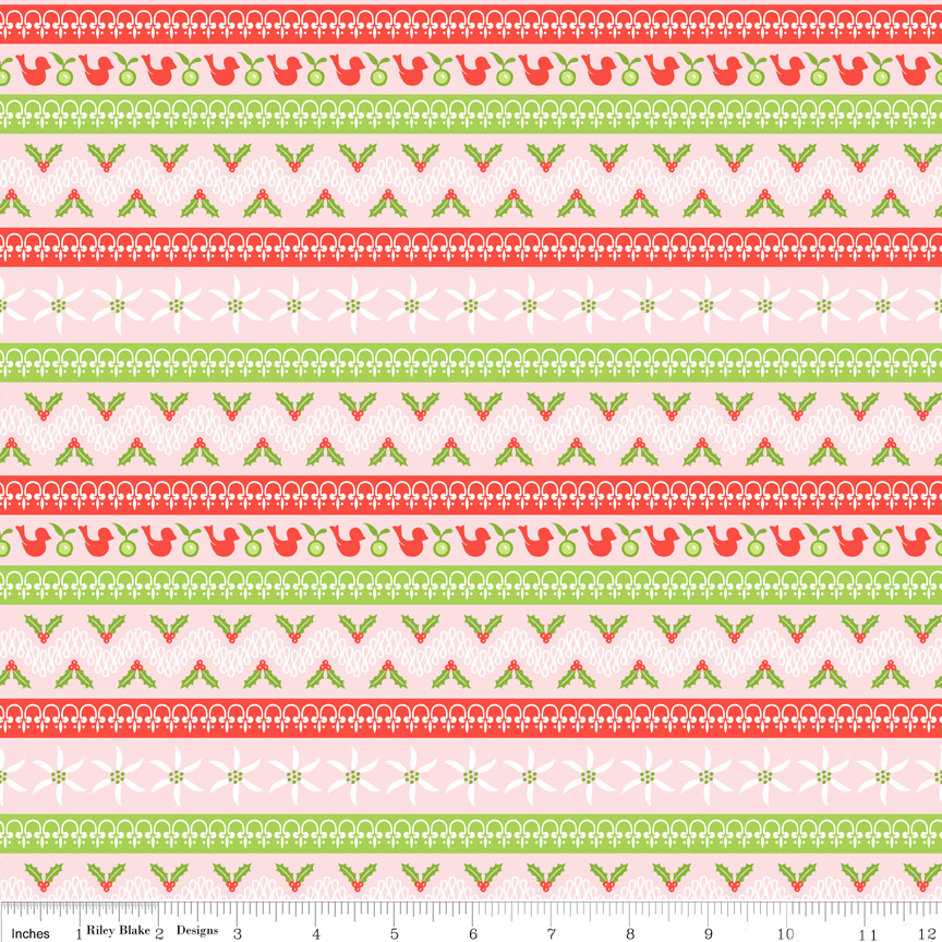C2905-Pink-4648 - Stripes - White Wonderland - BLT-G234