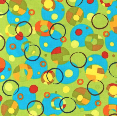 Creatures and Critters 2 - Circles - Amy Schimler - AAS-13203-237-Bermuda - Multicolored - Robert Kaufman