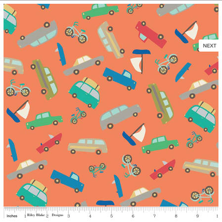 Scenic Route - Scenic Cars - C3662 - Multicolored - Riley Blake