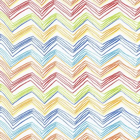 Chevron - Foxy Owl Collection - C1479-Multi - Timeless Treasures