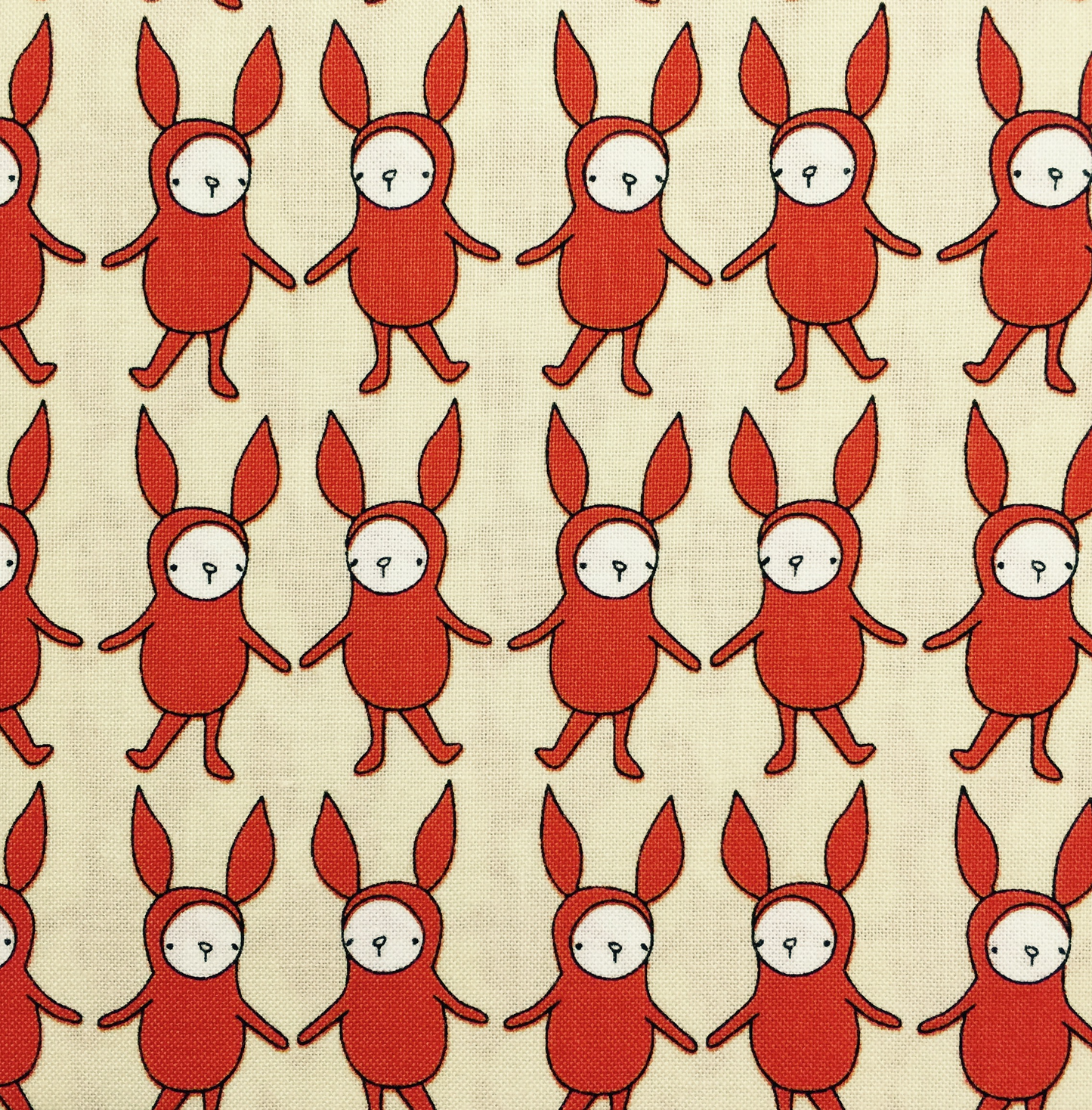 A-5762-BR - Bunny Red PJ - Cream