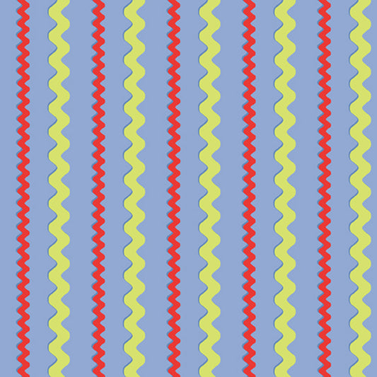 A-5758-BR1 - Vertical Ric Rac - Blue