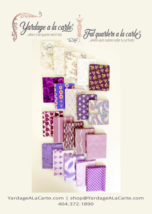 FQ Bundle - Shades of Purple - 20 FQs