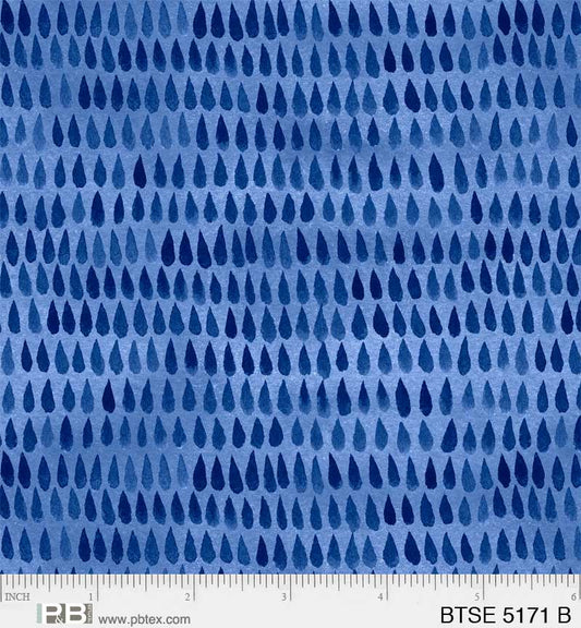 5171 B - By The Sea Collection - Droplets - Maria Over - Blues On Blue - BLT-Q2