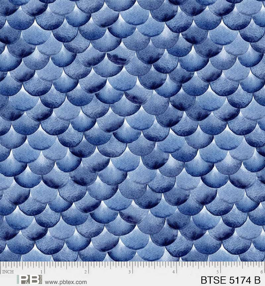 5174 B - By The Sea Collection - Scales - Maria Over - Blues On Blue - BLT-Q8