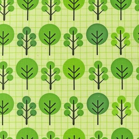 City Centre - Trees - APP-12597-7 - Green - Multicolored on Green - Robert Kaufman