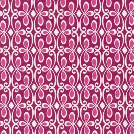 Loops of the Olive Ostrich Collection - AWN-13050-108 Fuchsia - Pink White on Fuchsia- Robert Kaufman