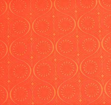 Frippery - Swirls - Thomas Knauer - A-5819-Y3 - Multicolored - Orange on Persimmon - Andover