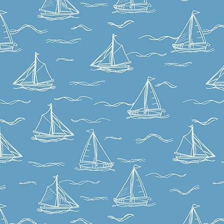 Nautical - Sail Boats - The Henley Studio - TP-1235-B - Multicolored - Makower UK