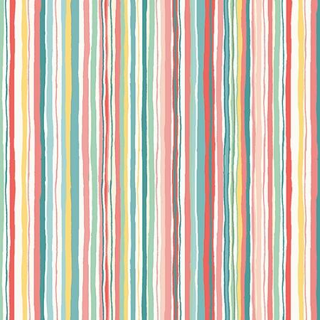 Stripes - Color P - Tutu Collection - The Henley Studio - TP-1523-P - Multicolored on Blue - Makeower UK