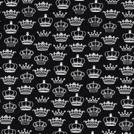 Crowns - White on Black - TP-943-X - Makower UK
