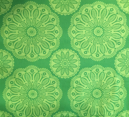 Pillow and Maxfield - Tonal Kaleidoscope - White on Lime - DC-4703-Lime