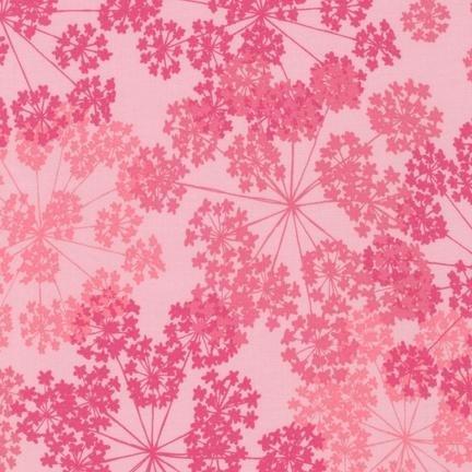 Blue Print Basics - Honeysuckle Blossoms - AVW-14544-319 - Pink on Pink - Robert Kaufman