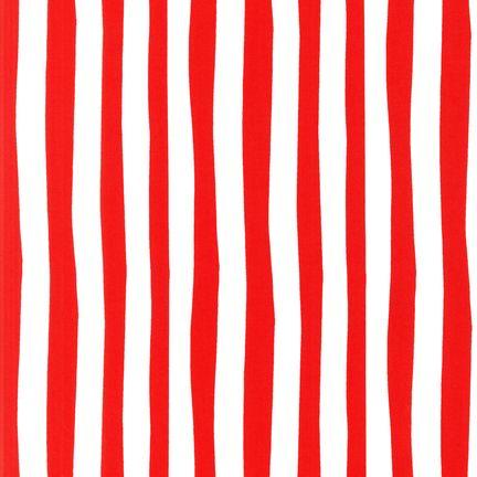 Dr. Seuss - Celebrate Seuss 2 - Wiggly Stripes - ADE-10792-3 - White Red - Robert Kaufman