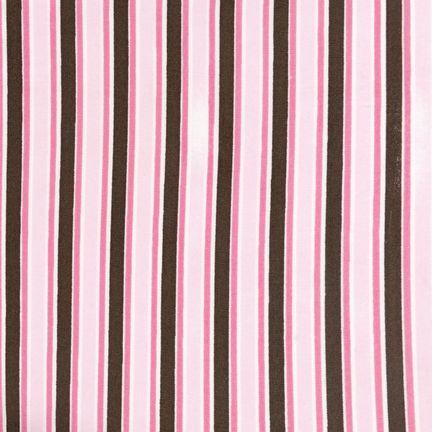 Stripes - BKT-8924-167-Hot Pink - Multicolored - Brown - Hot Pink on Pink - Pimatex Basics