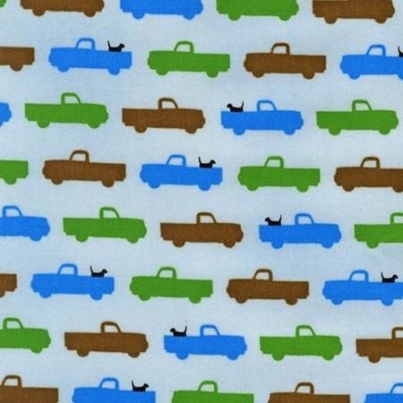 Pooches and Pickups - Multicolored - Black - Blue - Brown - Green on Blue - ALP-11341-192