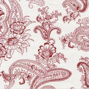 Pristine Paisley - Weekend Clubhouse - SG5214-REDX - Red On White - Michael Miller